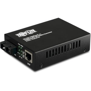 Convertidor de medios de fibra multimodo Gigabit a Ethernet de Tripp Lite by Eaton, 10/100/1000 a 1000BaseLX SC, 2 km, 1310 nm