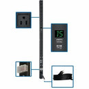 Eaton Tripp Lite Series 1.5kW Single-Phase Local Metered PDU, 100-127V Outlets (14 5-15R), 5-15P, 15 ft. (4.57 m) Cord, 0U Vertical, 36 in. - PEGASUSS 