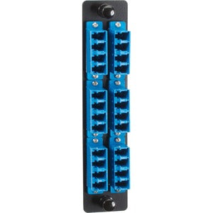 Black Box High-Density Single-Mode Fiber Adapter Panel - Ceramic Sleeve