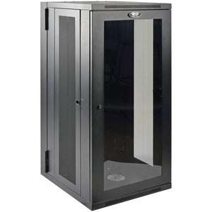 Tripp Lite by Eaton SmartRack 26U Low-Profile Switch-Depth Wall-Mount Half-Height Rack Enclosure, Clear Acrylic Window, Hinged Back - PEGASUSS 