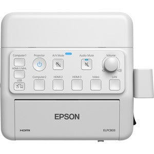 Caja de control y conexión del Epson PowerLite Pilot 3