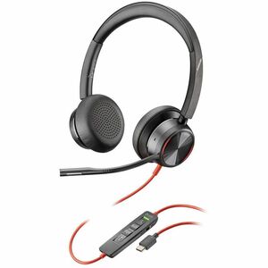 Poly Blackwire 8225 Stereo Microsoft Teams-zertifiziertes USB-C-Headset + USB-C/A-Adapter