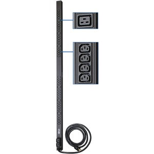 PDU básica monofásica de 208/230 V de 5,5 kW de la serie Eaton Tripp Lite, 38 tomacorrientes (32 C13 y 6 C19), entrada NEMA L6-30P, cable de 3,05 m (10 pies), 0 U vertical