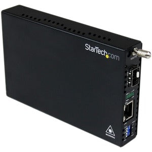 StarTech.com Gigabit Ethernet Fiber Media Converter with Open SFP Slot