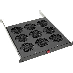 Tripp Lite by Eaton Fan Tray for 19 in. Racks - 1U, 9 120V High-Performance Fans, 864 CFM, C14 Inlet - PEGASUSS 