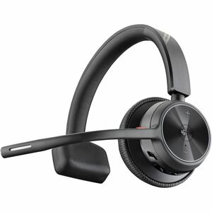 Auriculares Poly Voyager 4310 certificados para Microsoft Teams + adaptador BT700 + soporte de carga