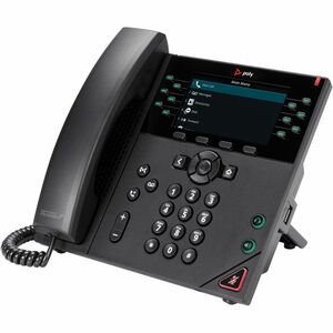 Poly VVX 450 IP-Telefon – schnurgebunden – schnurgebunden – Wandmontage, Desktop – Schwarz