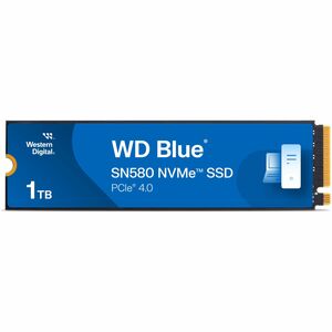 WD Blue SN580 WDS100T3B0E 1TB Solid State Drive - M.2 2280 Internal - PCI Express NVMe (PCI Express NVMe 4.0 x4) - Blue