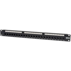 Tripp Lite by Eaton 24-Port 1U Rack-Mount Cat5e Feedthrough Patch Panel, RJ45 Ethernet, TAA - PEGASUSS 