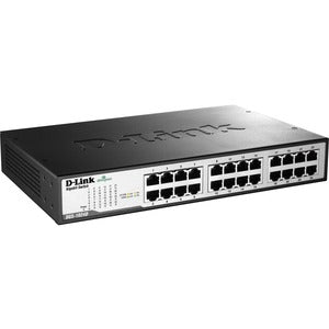 Switch de escritorio o de montaje en rack de metal no administrado Gigabit de 24 puertos D-Link DGS-1024D