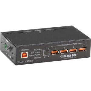 Hub USB 2.0 industrial Black Box de 4 puertos