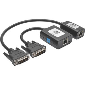 Tripp Lite by Eaton DVI over Cat5/6 Active Extender Kit, Transmitter/Receiver for Video, DVI-D Single Link, Up to 125 ft. (38 m), TAA