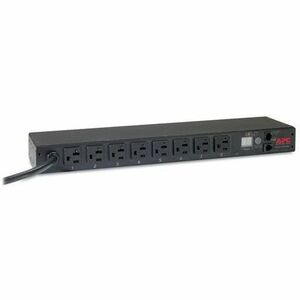 PDU para rack APC by Schneider Electric, con medidor, 1U, 20 A, 120 V, (8) 5-20