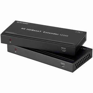 Monoprice Blackbird 4K HDBaseT Extender Kit, 120m, HDR, 18Gbps, 4K@60Hz, YCbCr 4:4:4, HDCP 2.2, PoC, RS-232, Loop Out and Bidirectional IR