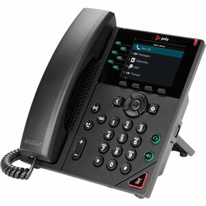 Poly VVX 350 IP Phone - Corded - Corded - Desktop, Wall Mountable - Black - TAA Compliant