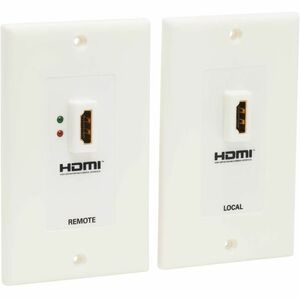 Eaton Tripp Lite Series HDMI over Dual Cat5/Cat6 Extender Wall Plate Kit with Transmitter and Receiver, TAA