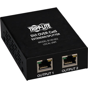 Tripp Lite von Eaton 2-Port DVI über Cat5/6 Splitter/Extender, Box-Style Sender für Video, DVI-D Single Link, 200 ft. (60 m), TAA