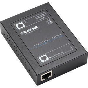 Black Box PoE+ Gigabit Splitter – 5-12 VDC, 6 Ampere