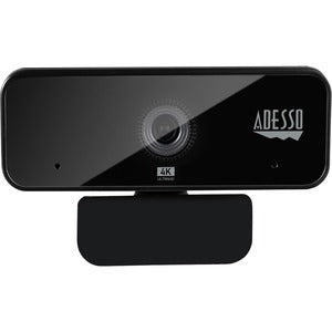 Adesso CyberTrack H6 4K Ultra HD Webcam - 8 Megapixel - 30 fps - USB 2.0 - Fixed Focus - Tripod mount - Privacy shutter