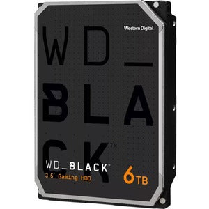 WD Black WD6004FZWX 6 TB Hard Drive - 3.5" Internal - SATA (SATA/600) - Conventional Magnetic Recording (CMR) Method - 3.5" Carrier