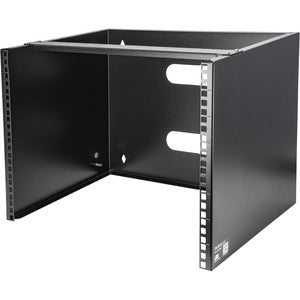 StarTech.com 8U Wall Mount Rack, 14in Deep, 19 inch Wall Mount Network Rack, Wall Mounting Patch Panel Bracket for Switch/IT Equipment