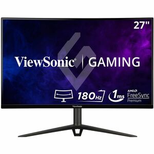 ViewSonic VX2718-2KPC-MHD 27 Inch Curved 1440p 1ms 180Hz Gaming Monitor with FreeSync Premium, Eye Care, HDMI and Display Port