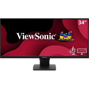 ViewSonic VA3456-MHDJ 34 Inch 21:9 UltraWide WQHD 1440p IPS Monitor with FreeSync, Ergonomics Design, HDMI, and DisplayPort Inputs for Home and Office