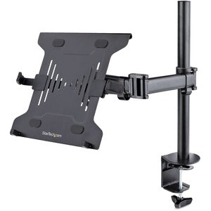 StarTech.com Laptop Desk Mount, Monitor and Laptop Arm Mount, Displays up to 34" (17.6lb/8kg), VESA Laptop Tray Arm, Clamp / Grommet