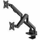 Manhattan Desk Mount for Monitor, Flat Panel Display, Curved Screen Display, TV, Docking Station, Hub, Peripheral Device - Black - Landscape/Portrait - PEGASUSS 