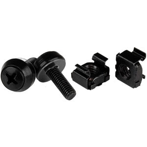 StarTech.com M5 x 12mm - Screws and Cage Nuts - 100 Pack, Black - M5 Mounting Screws & Cage Nuts for Server Rack & Cabinet