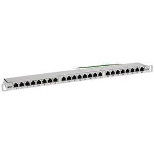 Tripp Lite by Eaton Cat5e/Cat6 24-Port Patch Panel - Shielded, Krone IDC, 568A/B, RJ45 Ethernet, 0.5U Rack-Mount, TAA