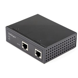 StarTech.com Industrial Gigabit PoE Injector - High Speed 90W 802.3bt PoE++ 52V-56VDC Ultra Power Over Ethernet/UPoE Injector -40C to +75C