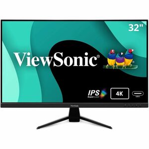 ViewSonic VX3267U-4K 4K UHD 32 Inch IPS Monitor with 65W USB C, HDR10 Content Support, Ultra-Thin Bezels, Eye Care, HDMI, and DP Input