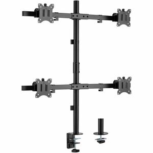 Rocstor ErgoReach Mounting Arm for Monitor, LCD Display, LED Display - Black - Landscape/Portrait