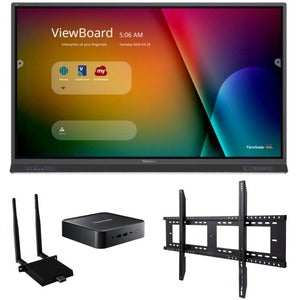 ViewSonic ViewBoard IFP6552-1C-C1 - 4K Interactive Display, WiFi Adapter, Fixed Wall Mount, Chromebox - 400 cd/m2 - 65"