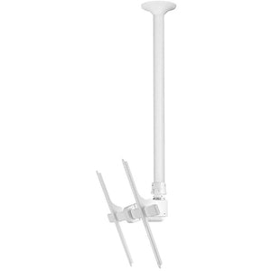 Atdec ceiling mount for large display, long pole - Loads up to 143lb - White - Universal VESA up to 800x500