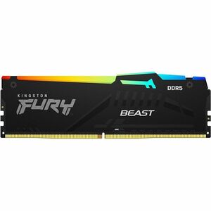 Kingston 32GB (1x32GB) DDR5 6400MT/s CL32 FURY Beast Black RGB XMP