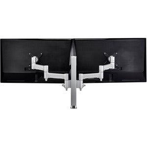 Atdec Modular AWMS-2-4640-F-S Desk Mount for Monitor, Flat Panel Display, Curved Screen Display - Silver