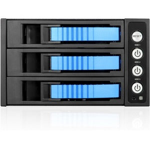 iStarUSA BPU-230HD Drive Enclosure for 5.25" - Serial ATA/600 Host Interface Internal - Black, Blue - PEGASUSS 
