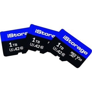 3 PACK iStorage microSD Card 1TB | Encrypt data stored on iStorage microSD Cards using datAshur SD USB flash drive | Compatible with datAshur SD drives only - PEGASUSS 