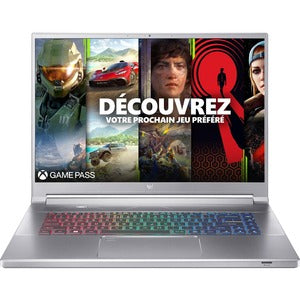 Acer PT316-51s PT316-51s-74RM 16" Gaming Notebook - WQXGA - Intel Core i7 12th Gen i7-12700H - 16 GB - 1 TB SSD - English Keyboard - Sparkly Silver - PEGASUSS 