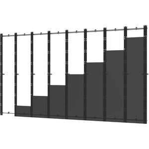Peerless-AV SEAMLESS Kitted DS-LEDZRD-8X8 Wall Mount for LED Display, Video Wall - Black, Silver - TAA Compliant - PEGASUSS 