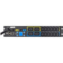 Eaton Metered Input rack PDU, 2U, L6-30P input, 10 ft cord, Single-phase, 200-240V, Outlets: (12) C13 Outlet grip, (4) C19 Outlet grip - PEGASUSS 