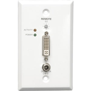 Tripp Lite by Eaton DVI over Cat5/6 Extender, Wall Plate Receiver for Video, DVI-I Single Link, RJ45, Up to 200 ft. (60 m), TAA