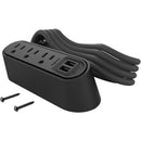 Chief Desktop Power Center, 3 AC, 2 USB-A, Black - PEGASUSS 