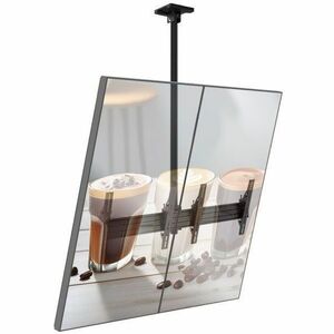 Atdec ADBS 2x1 ceiling menu board mount 55-65" displays (Black)