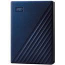 WD My Passport for Mac 4 TB Portable Hard Drive - External - Midnight Blue - PEGASUSS 