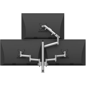 Atdec triple monitor arm "pyramid" desk mount - Flat and Curved up to 32in - VESA 75x75, 100x100 - PEGASUSS 
