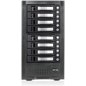 RAIDage JAGE6BT8HDSL Drive Enclosure 12Gb/s SAS, SATA/600 - Mini-SAS HD Host Interface Tower - Black, Silver - PEGASUSS 