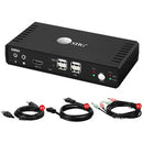 SIIG 2 Port 4K60Hz HDMI 18Gbps Video Console KVM Switch with USB 2.0 - PEGASUSS 